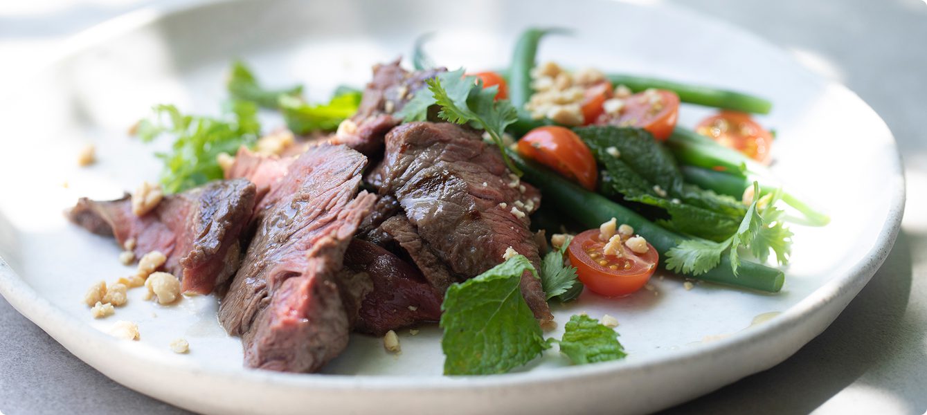 Plated venison