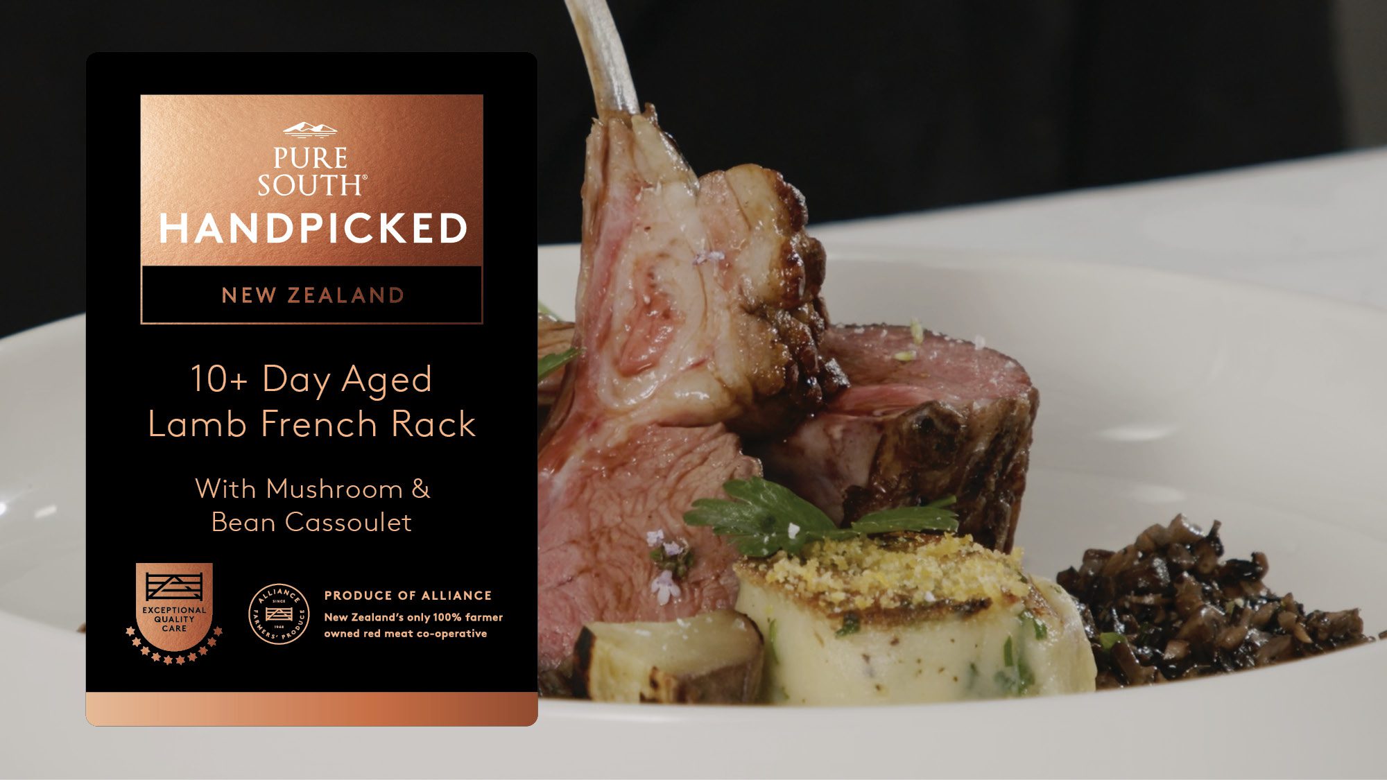 Lamb French Rack With Mushroom & Bean Cassoulet